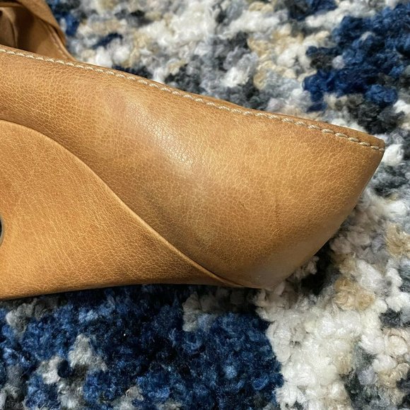 MIU MIU Womens Gorgeous Brown Tan Leather Bow Platform Peeptoe Pumps Heels 38.5 - Picture 8 of 12